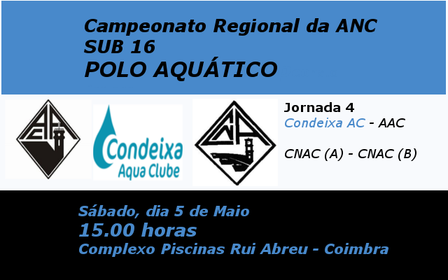 Campeonato Regional ANC - SUB 16 @ Piscinas Rui Abreu - Coimbra